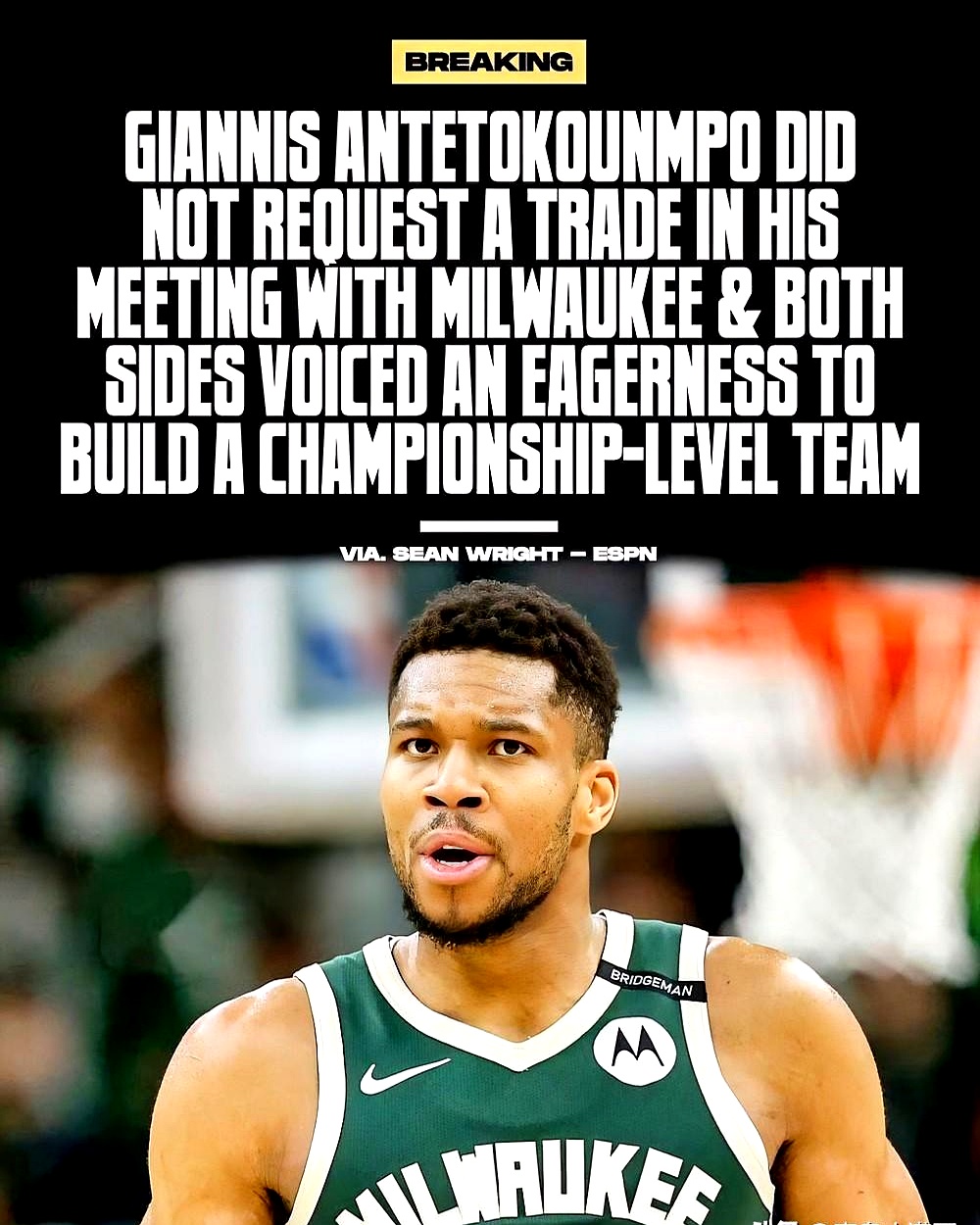 雄鹿险胜开拓者，字母哥独得38分的简单介绍